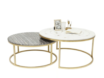 MYSTIC - Low round marble coffee table by KARE Design - view 2